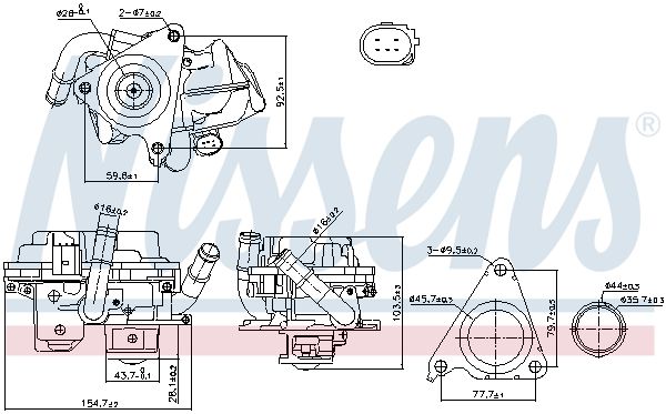 EGR Valve NISSENS 98379