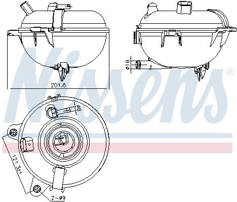 Expansion Tank, coolant NISSENS 996130