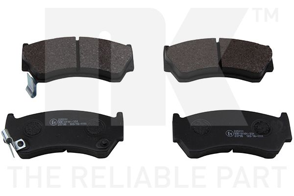 Brake Pad Set, disc brake NK 225211