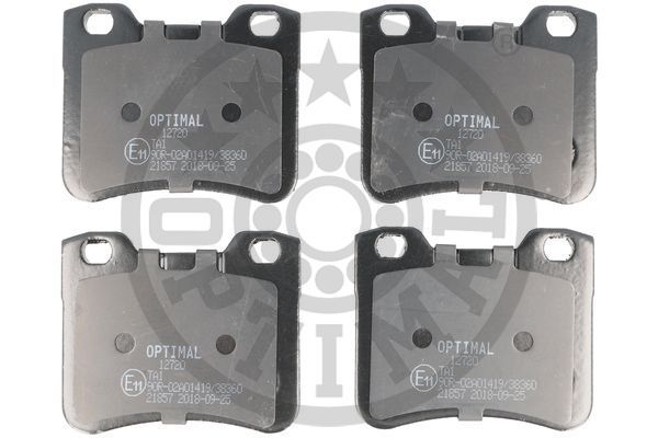 Stabdžių trinkelių rinkinys, diskinis stabdys OPTIMAL BP-12720