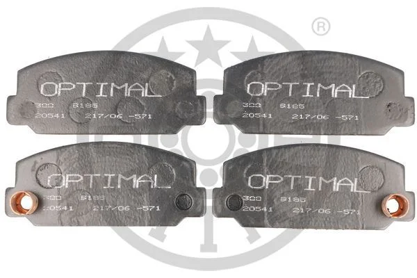 Stabdžių trinkelių rinkinys, diskinis stabdys OPTIMAL 9185