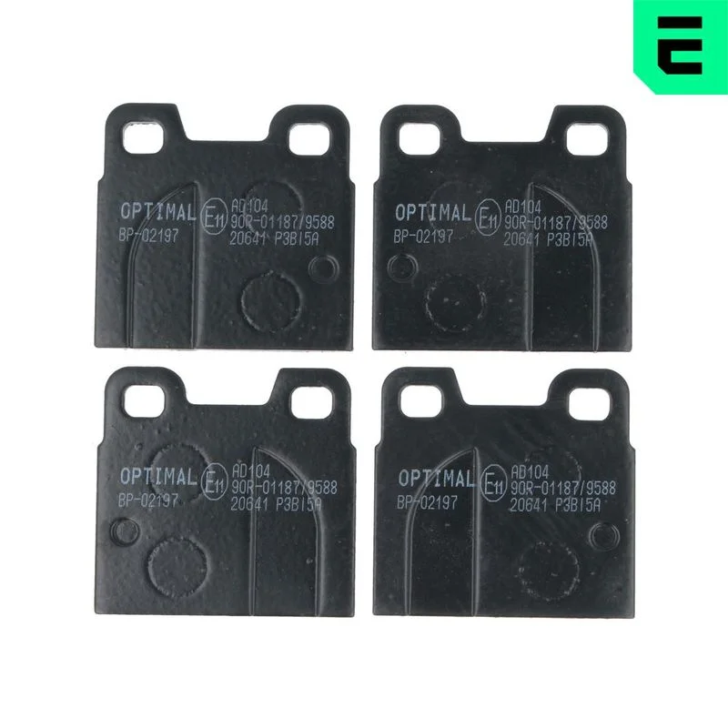 Stabdžių trinkelių rinkinys, diskinis stabdys OPTIMAL BP-02197