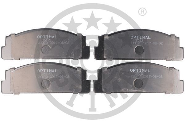 Комплект гальмівних накладок, дискове гальмо OPTIMAL BP-03512