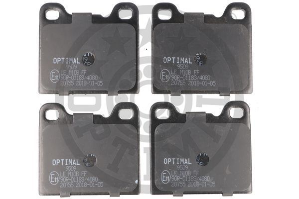 Комплект гальмівних накладок, дискове гальмо OPTIMAL BP-09509
