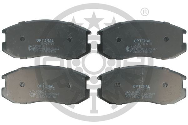 Комплект гальмівних накладок, дискове гальмо OPTIMAL BP-09714