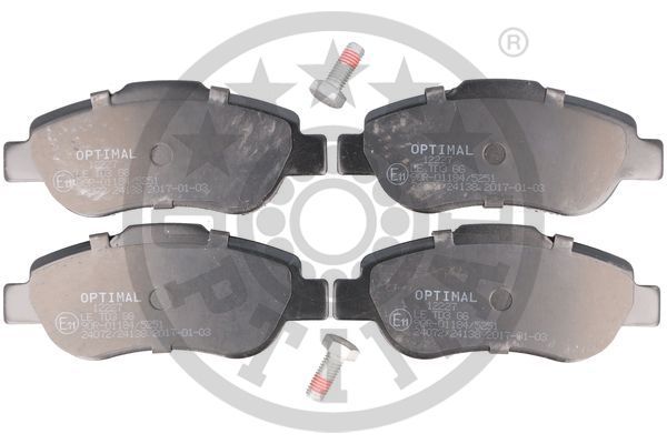 Brake Pad Set, disc brake OPTIMAL BP-12227