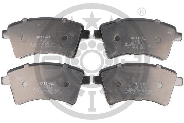 Brake Pad Set, disc brake OPTIMAL BP-12463