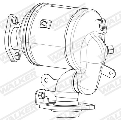 Soot/Particulate Filter, exhaust system WALKER 73417