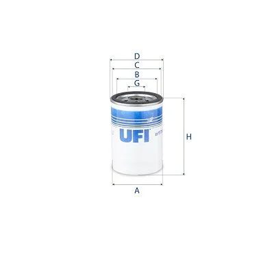 Alyvos filtras ufi 23.117.00