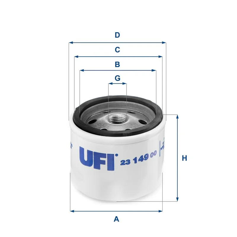 Alyvos filtras ufi 23.149.00