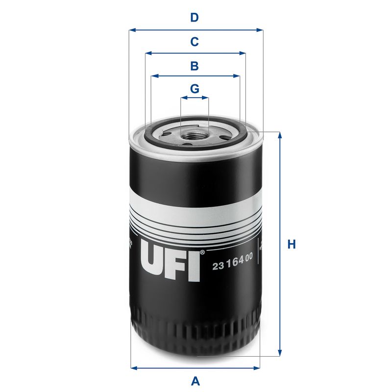 Alyvos filtras UFI 23.164.00