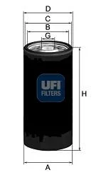Alyvos filtras ufi 23.179.00
