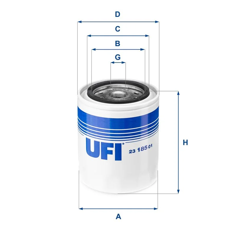 Alyvos filtras ufi 23.185.01