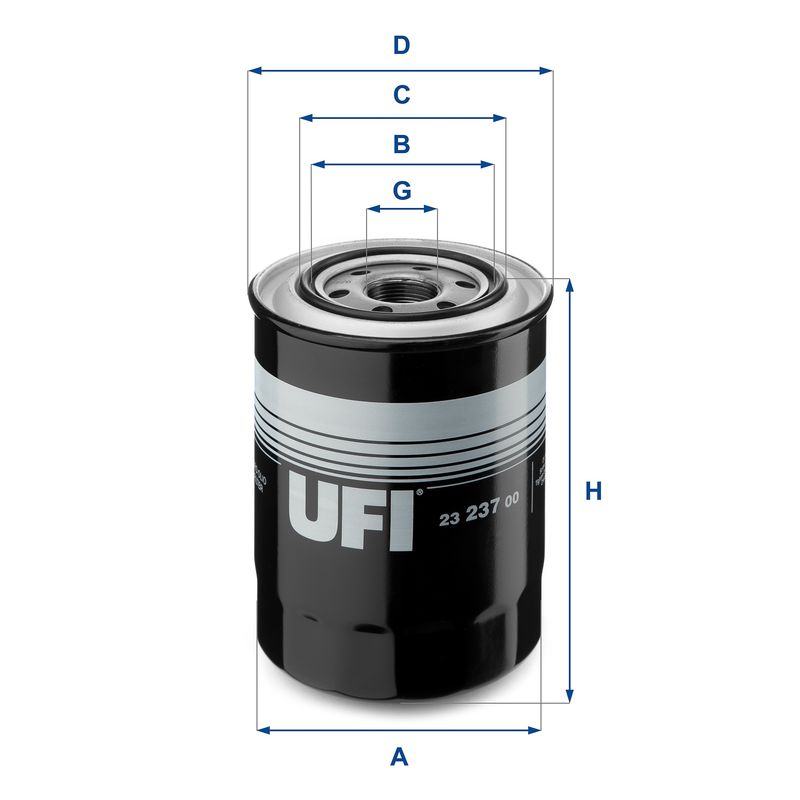 Оливний фільтр UFI 23.237.00