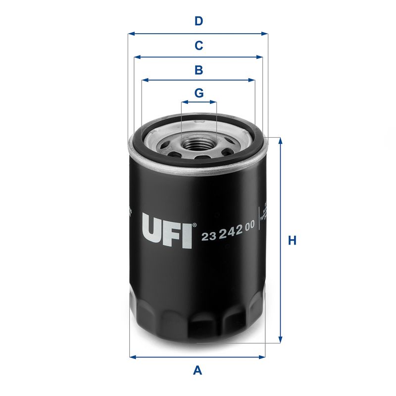 Alyvos filtras UFI 23.242.00