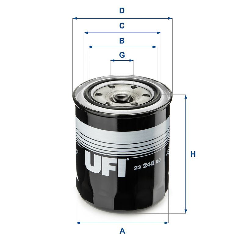 Alyvos filtras UFI 23.248.00