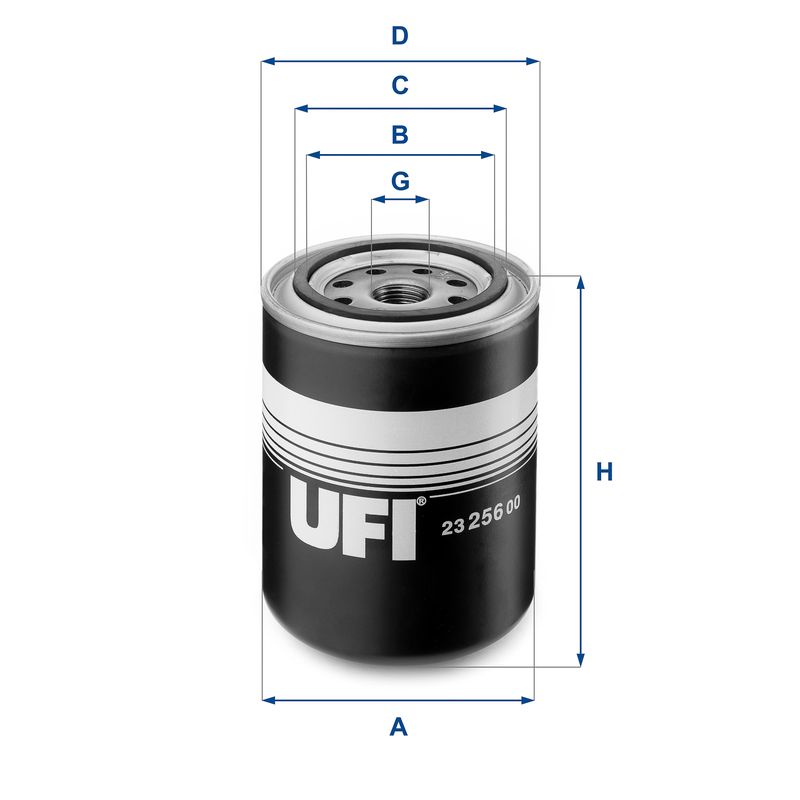 Оливний фільтр UFI 23.256.00