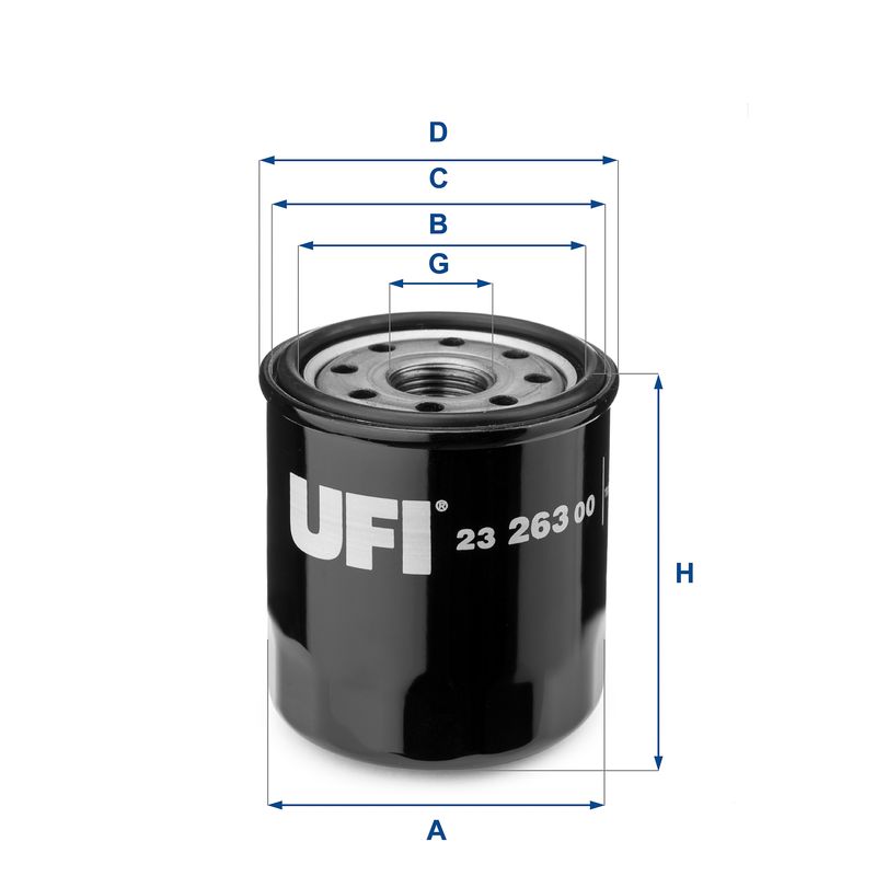 Alyvos filtras UFI 23.263.00