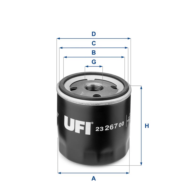 Oil Filter UFI 23.267.00