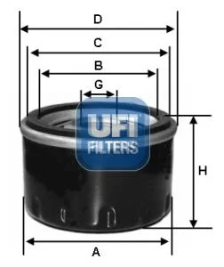 Oil Filter ufi 23.273.00