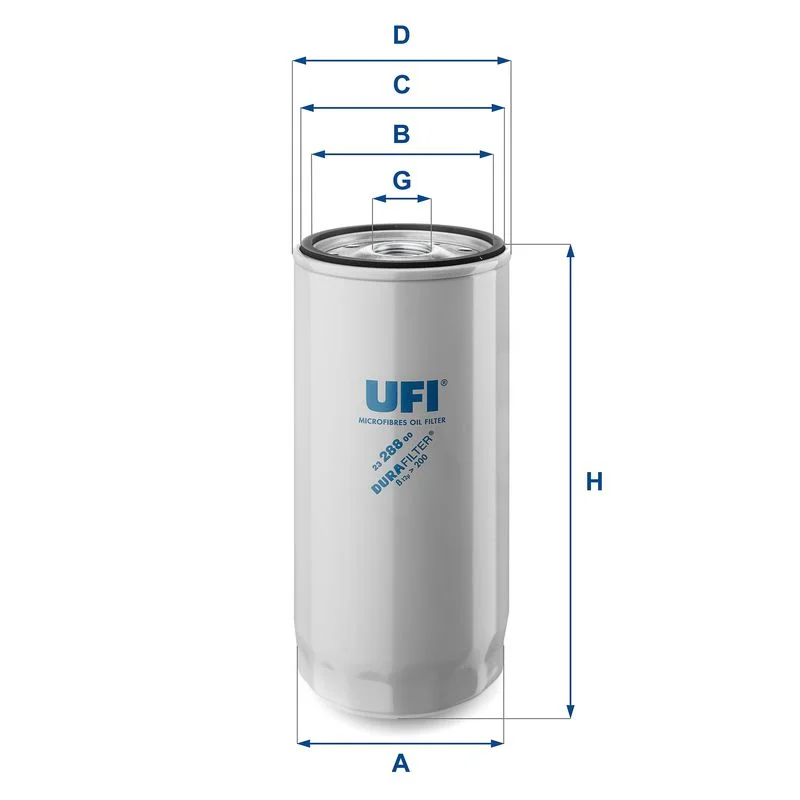 Alyvos filtras ufi 23.288.00