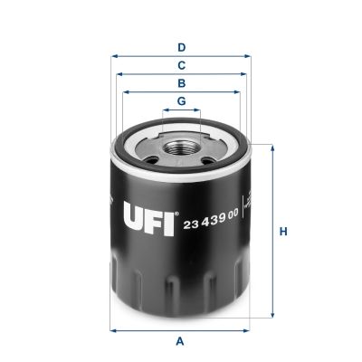 Alyvos filtras UFI 23.439.00