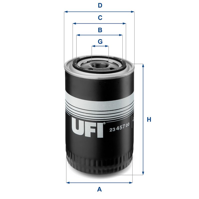 Alyvos filtras UFI 23.457.00