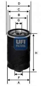 Alyvos filtras ufi 23.462.00