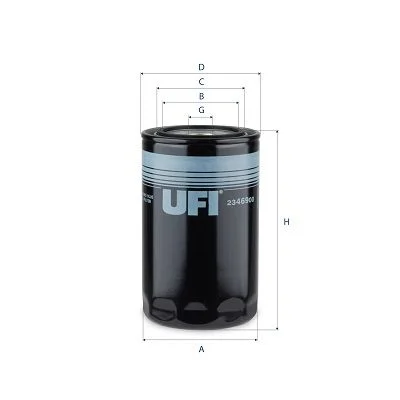 Alyvos filtras ufi 23.469.00