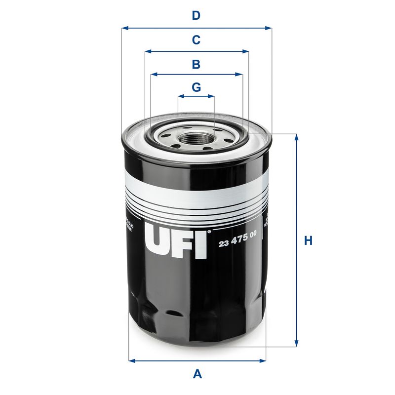 Alyvos filtras UFI 23.475.00