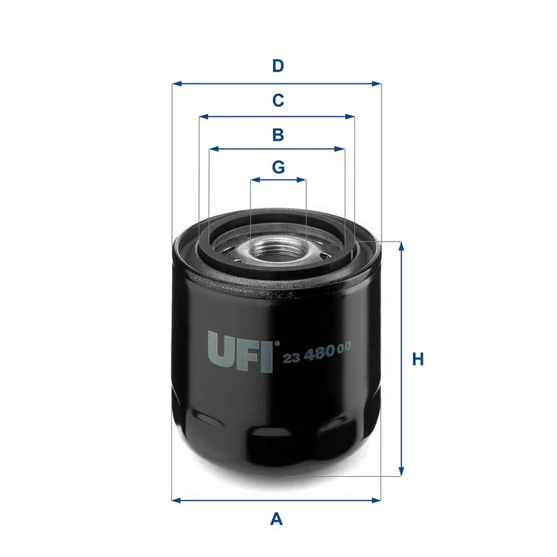 Oil Filter ufi 23.480.00