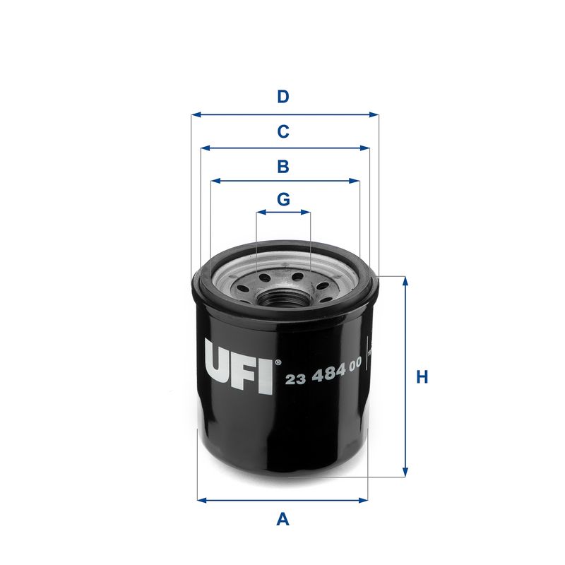 Alyvos filtras UFI 23.484.00