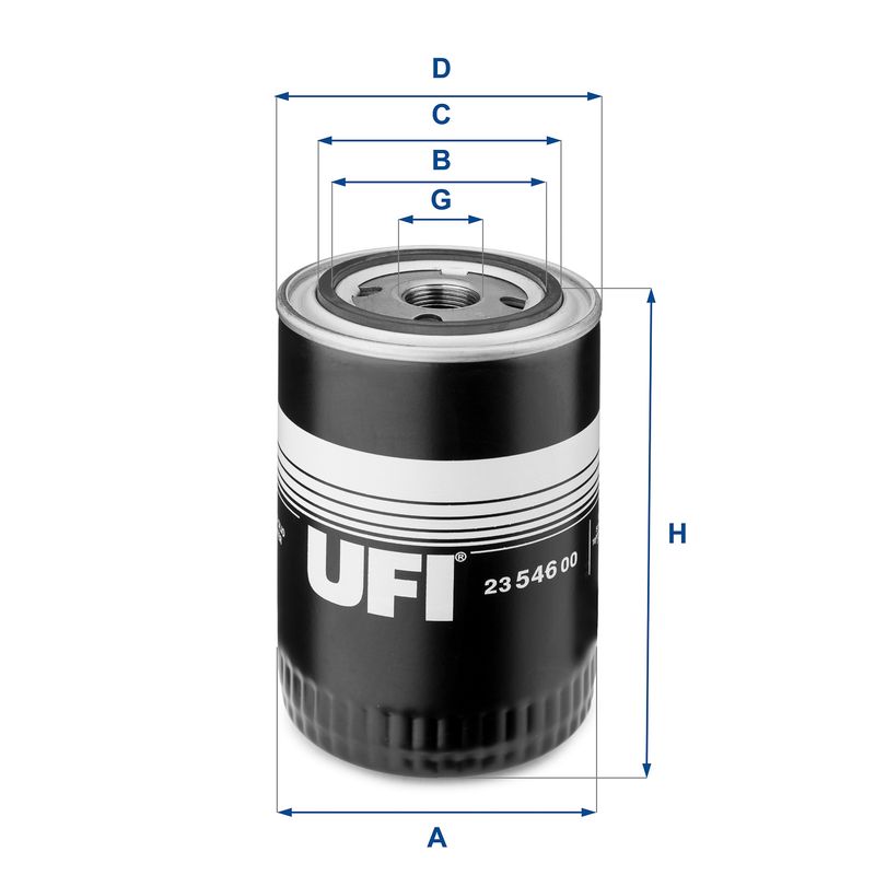 Alyvos filtras UFI 23.546.00