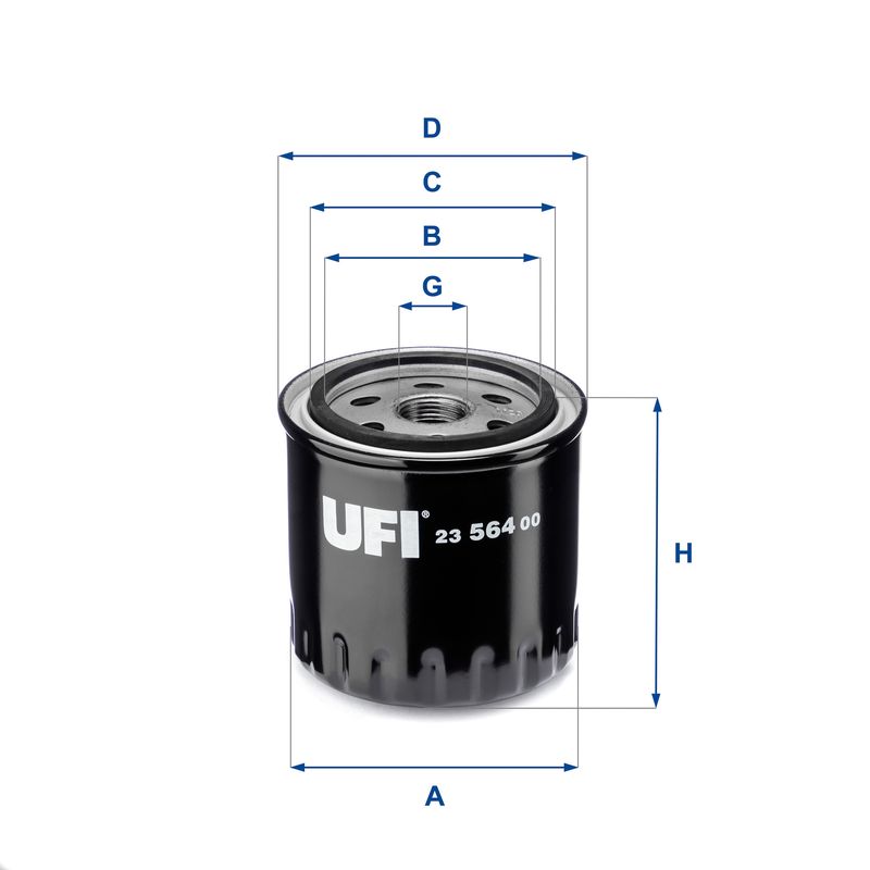 Alyvos filtras UFI 23.564.00