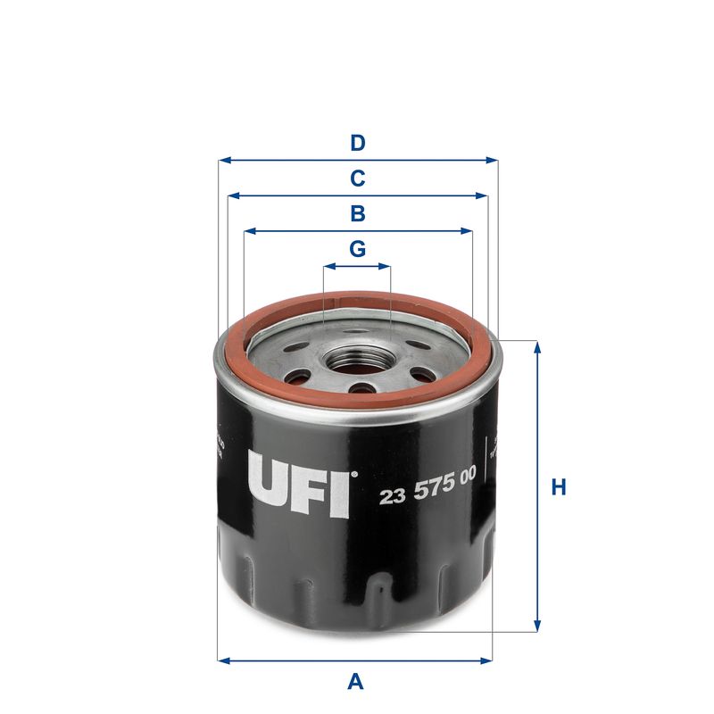 Оливний фільтр UFI 23.575.00