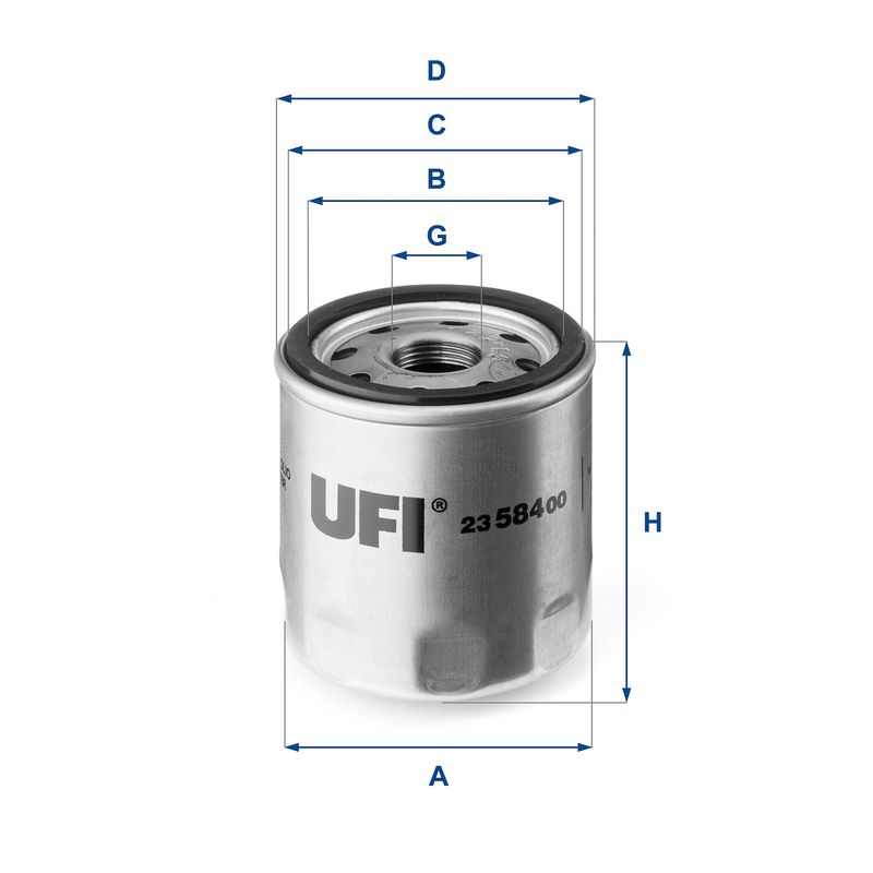 Alyvos filtras UFI 23.584.00