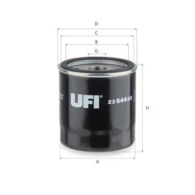 Alyvos filtras UFI FILTRY 23.644.02