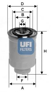 Kuro filtras UFI 24.119.00