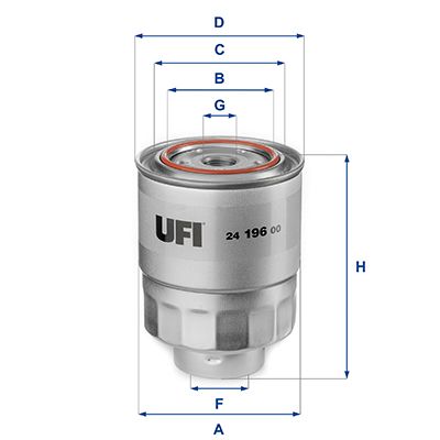 Kuro filtras UFI 24.196.00