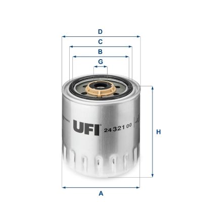 Фільтр палива UFI 24.321.00