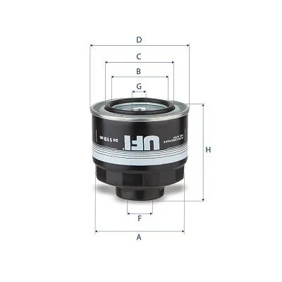 Kuro filtras ufi 24.398.00