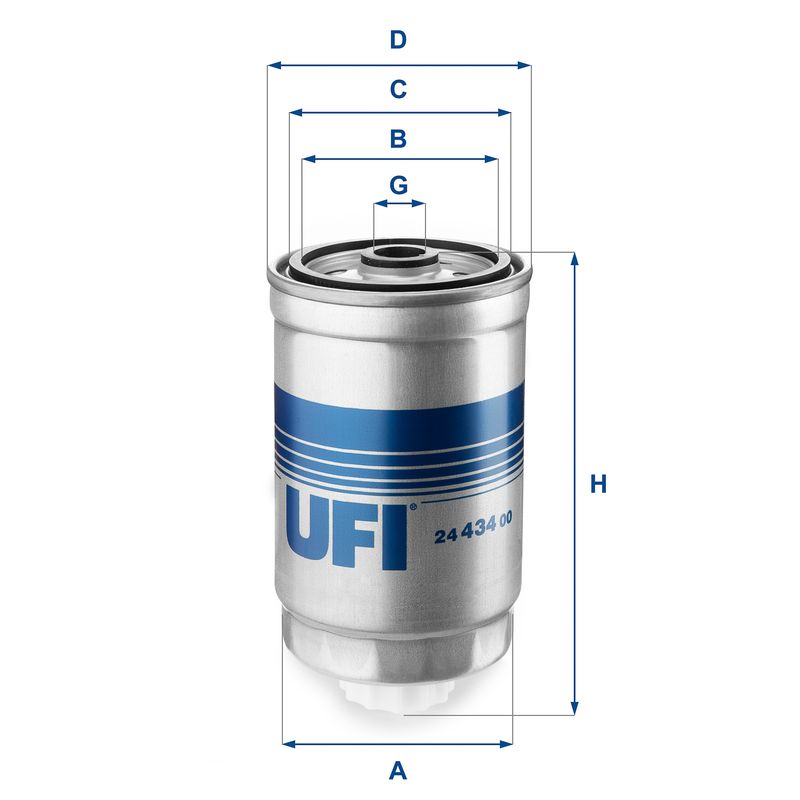 Kuro filtras UFI 24.434.00