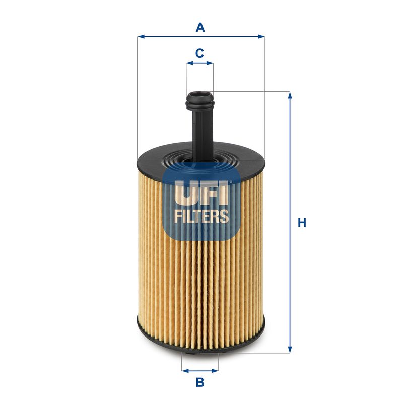 Alyvos filtras UFI 25.023.00