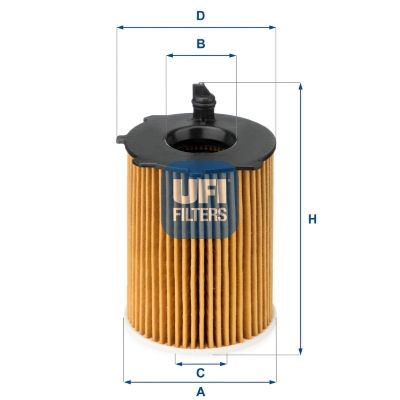 Оливний фільтр UFI 25.037.00