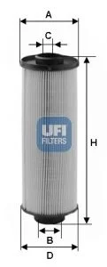 Kuro filtras ufi 26.016.00