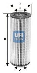 Air Filter ufi 27.153.00