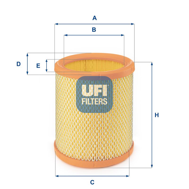 Повітряний фільтр UFI 27.196.00