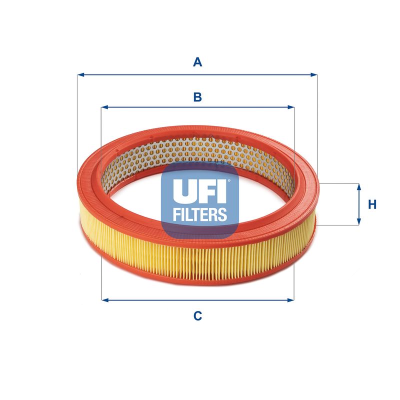 Повітряний фільтр UFI 30.802.01