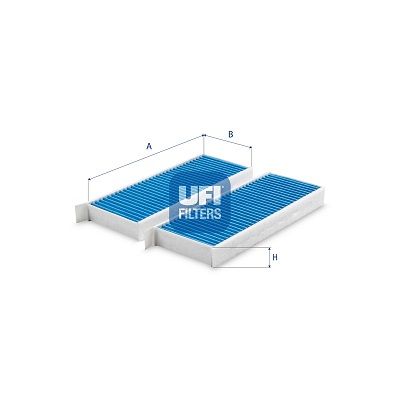 Filter, cabin air UFI 34.254.00