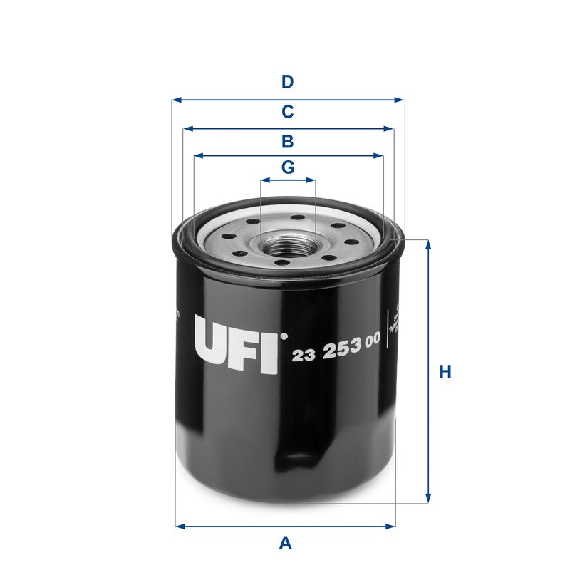 Alyvos filtras UFI 23.253.00